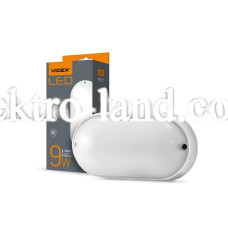 Светодиодный светильник IP65 овальный VIDEX 9W 5000K белый VL-BHO-095PW