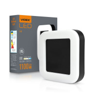 Светодиодный светильник ART IP65 квадратный VIDEX 15W 5000K влагозащищенный VL-BHFS-155B черный