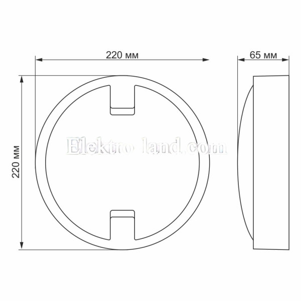 Светильник сенсорный ART IP65 круглый VIDEX 18W 5000K влагозащищенный VL-BH12R-185-S
