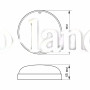 Светодиодный светильник IP65 круглый VIDEX 9W 5000K белый