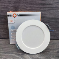Светильник светодиодный врезной Biom DPL-R5-5 5W круглый 5000К
