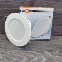 Светильник светодиодный врезной  Biom DPL-R7-5 7W круг 5000К