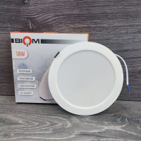 Светильник светодиодный врезной  Biom DPL-R18-5 18W круг 5000К
