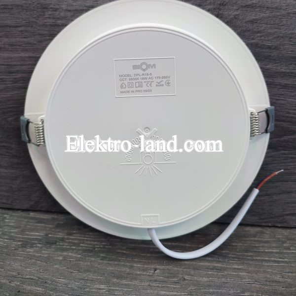Светильник светодиодный врезной  Biom DPL-R18-5 18W круг 5000К