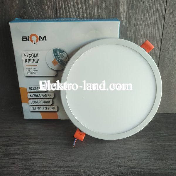 Светильник светодиодный Biom СL-R18W-5/2 NEW 18Вт круглый 5000К