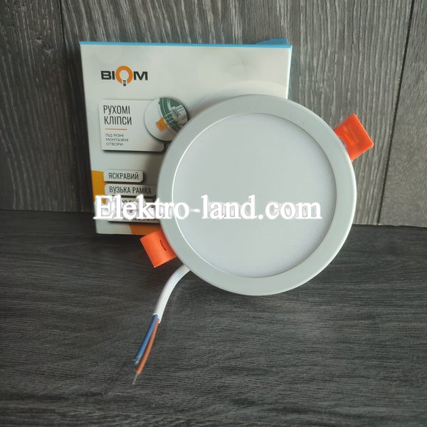 Светильник светодиодный Biom СL-R6W-5/2 NEW 6Вт круглый 5000К