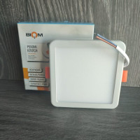 Светильник светодиодный Biom СL-S6W-5/2 NEW 6Вт квадрат 5000К
