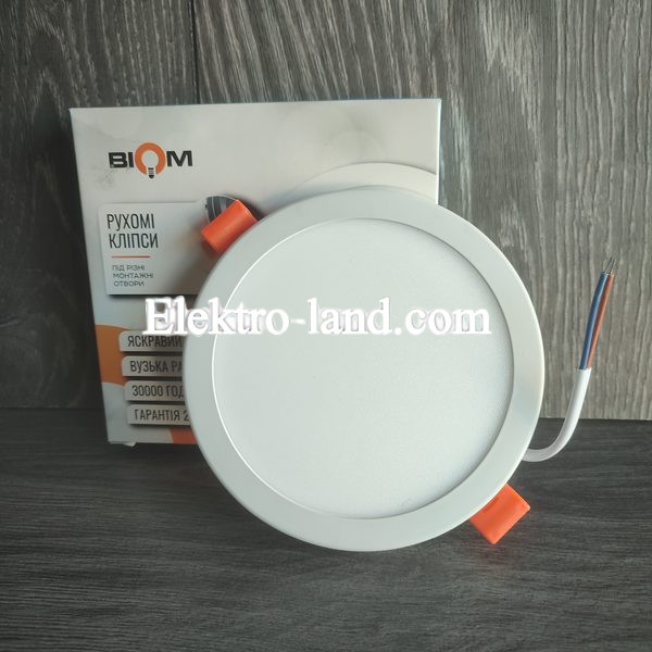 Светильник светодиодный Biom СL-R9W-5/2 NEW 9Вт круглый 5000К