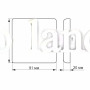 LED светильник безрамочный квадратный VIDEX 9W 4100K VL-DLFS-094