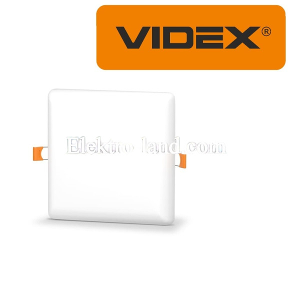 LED светильник безрамочный квадратный VIDEX 15W 4100K VL-DLFS-154