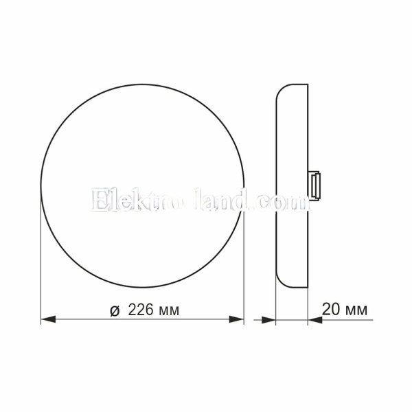 LED светильник безрамочный круглый врезной VIDEX 33W 4100K VL-DLFR-334