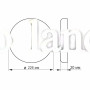 LED светильник безрамочный круглый врезной VIDEX 33W 4100K VL-DLFR-334