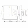 LED светильник безрамочный квадратный VIDEX 15W 4100K VL-DLFS-154