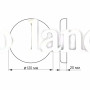 LED светильник безрамочный круглый врезной VIDEX 15W 4100K VL-DLFR-154