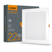 LED светильник встроенный квадрат VIDEX VL-DLBS-225 22W 5000K 220V