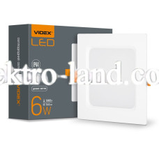LED светильник встроенный квадрат VIDEX VL-DLBS-065 6W 5000K 220V