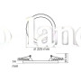 LED светильник встроенный круглый VIDEX VL-DLBR-045 4W 5000K 220V VL-DLBR-045
