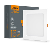 LED светильник встроенный квадрат VIDEX VL-DLBS-165 16W 5000K 220V