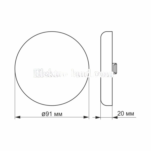 LED светильник безрамочный круглый врезной VIDEX 9W 4100K VL-DLFR-094