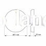 LED светильник безрамочный круглый врезной VIDEX 9W 4100K VL-DLFR-094