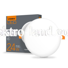 LED светильник безрамочный круглый врезной VIDEX 24W 4100K VL-DLFR-244