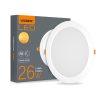 LED светильник встроенный круглый VIDEX VL-DLBR-265 26W 5000K 220V 