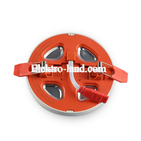 LED светильник встроенный с декоративной подсветкой VIDEX DL4R 6W+3W 5000K+2700K 220V