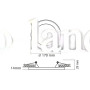 LED светильник встроенный с декоративной подсветкой VIDEX DL4R 12W+4W 5000K+2700K 220V VL-DL4R-1252
