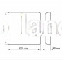 Светодиодный светильник безрамочный квадратный VIDEX 33W 4100K VL-DLFS-334