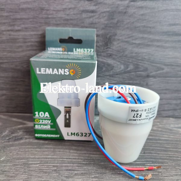 Фотоэлемент Lemanso LM6327 10A (626)