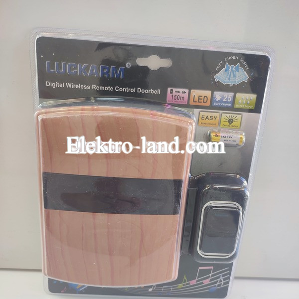 Беспроводной звонок дерево "бук" ultra LUCKARM