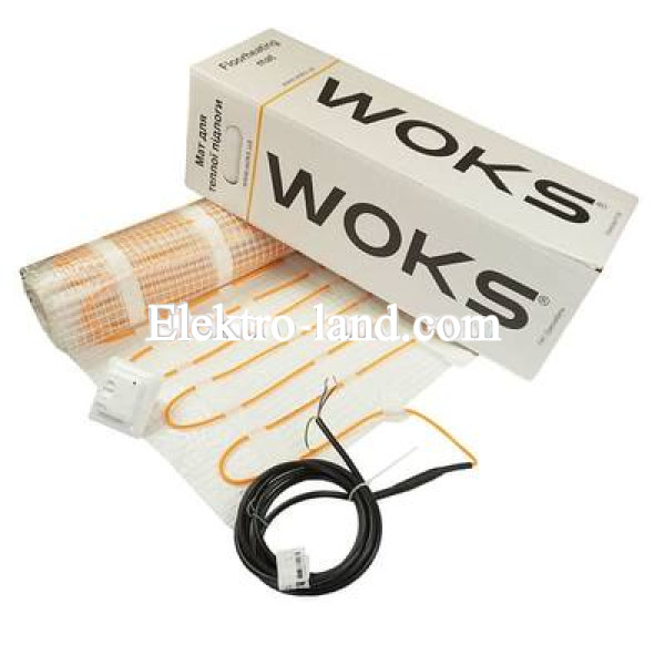 Электрический теплый пол Woksmat 14 м² (нагревательный мат)