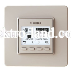 Программируемый терморегулятор для теплого пола terneo pro слоновая кость
