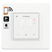 Терморегулятор для теплого пола c WI-FI управлением  с сенсорными кнопками terneo sx белый