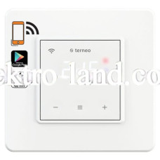 Терморегулятор для теплого пола c WI-FI управлением  с сенсорными кнопками terneo sx белый