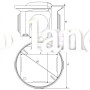 Коробка распределительная 50х50мм круглая наружного монтажа, IP55 Takel