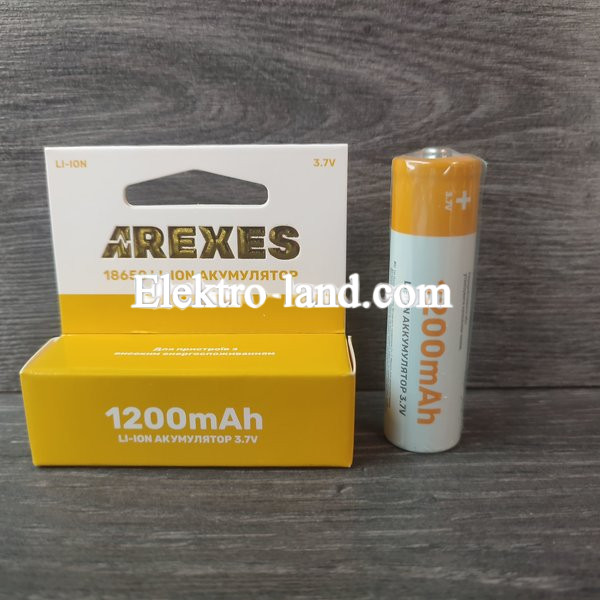 Аккумулятор Arexes 18650 3.7v 1200mah