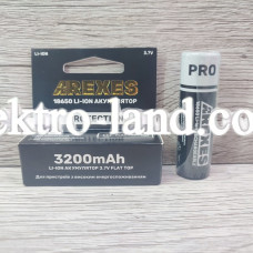 Аккумулятор Arexes 18650 3.7v 3200mah с контактами для пайки