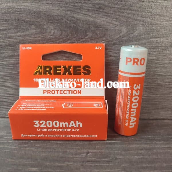 Аккумулятор Arexes 18650 3.7v 3200mah