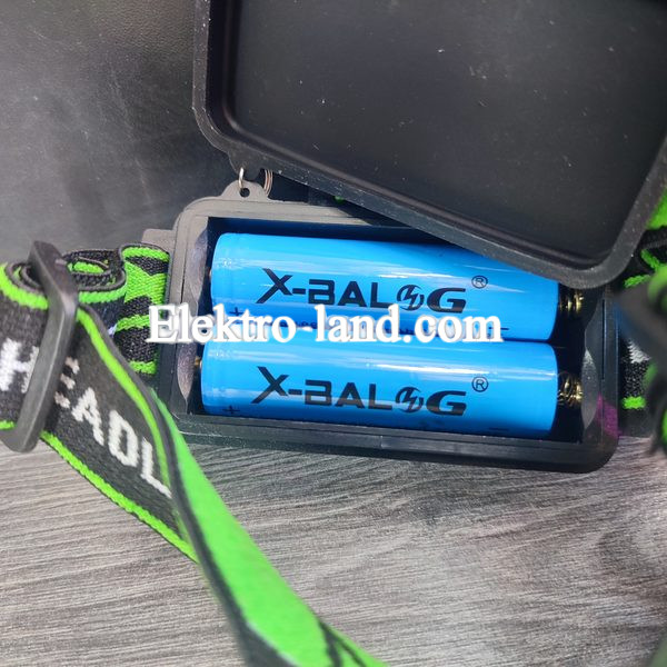 Налобный фонарь сверхяркий X-Balong Ultra  со съемными аккумуляторами 18650
