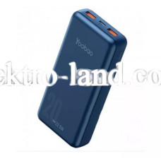 Повербанк Power Bank 20000 mAh - Yoobao 2D Blue синий