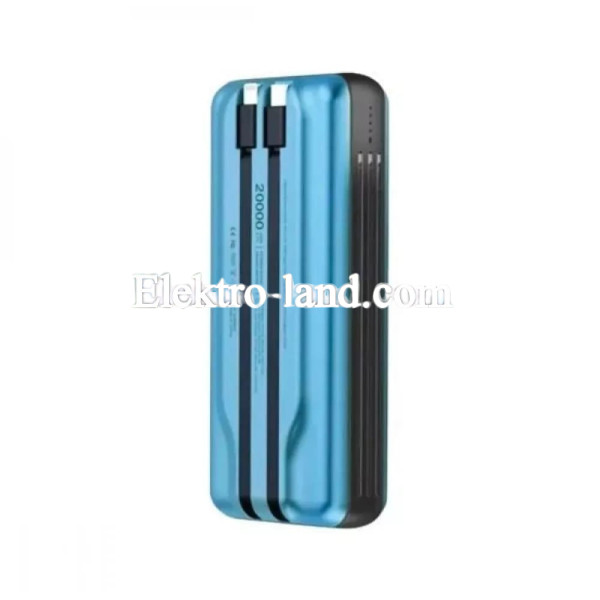 Повербанк Power Bank 20000 mAh - Yoobao LC6 22.5W+PD20W blue