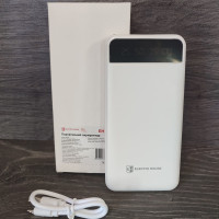 Повербанк с фонариком ElectroHouse 10000 mAh type-c Белый (EH-P-01-W)