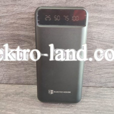 Повербанк Power Bank 20000 mAh с фонариком type-c Черный EH-P-02-B Electro House