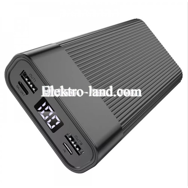 Повербанк Power Bank 20000 mAh - Hoco J85 digital display  черный
