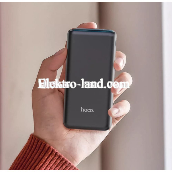 Повербанк Power Bank 10000 mAh — Hoco Q1 черный