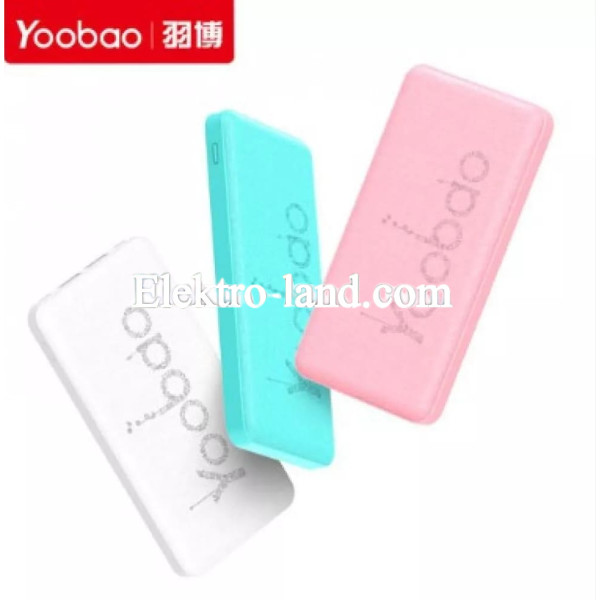 Повербанк Power Bank 10000 mAh - Yoobao-KJ03 pink розовый