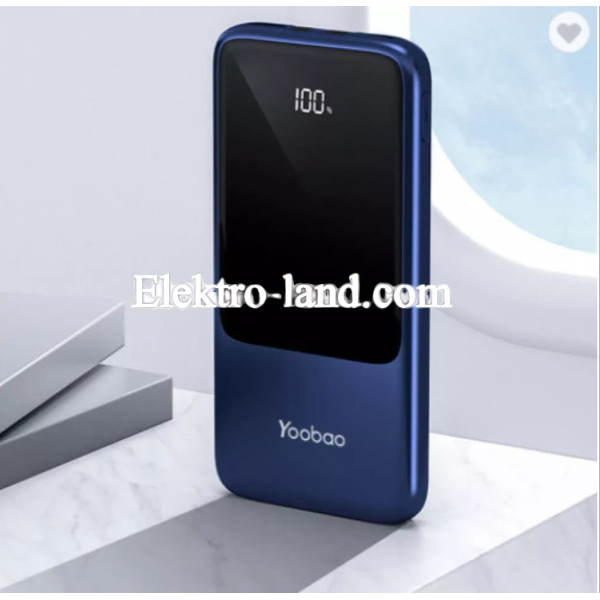 Повербанк Power Bank 10000 mAh - Yoobao-LC7 black черный