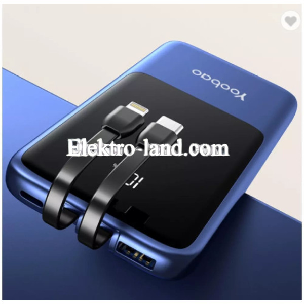 Повербанк Power Bank 10000 mAh - Yoobao-LC7 black черный