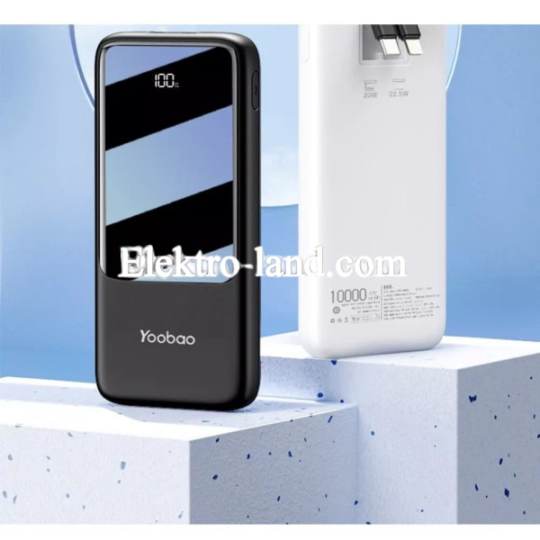 Повербанк Power Bank 10000 mAh - Yoobao-LC7 black черный
